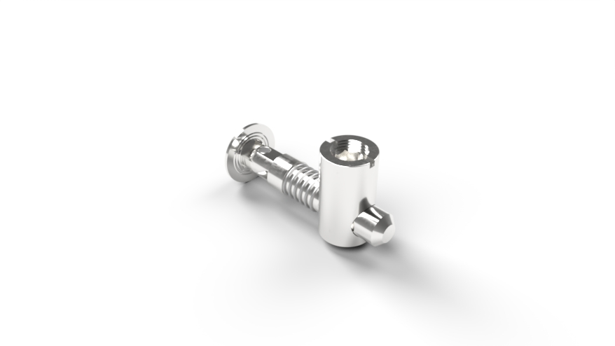 Conector articulado cabeza redonda ranura 10