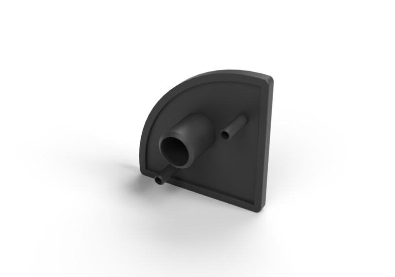 Tapa poliamida negra MC-40
