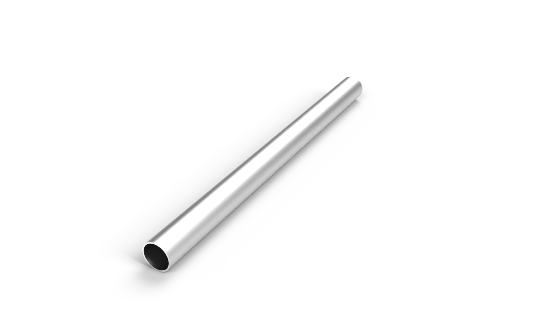 Tubo aluminio Ø30 anodizado natural, barra de 6 m