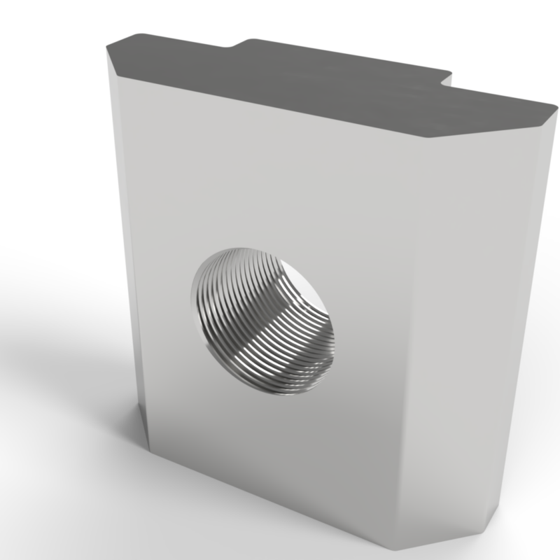 Tuerca rectangular en T M6, canal 8 mm