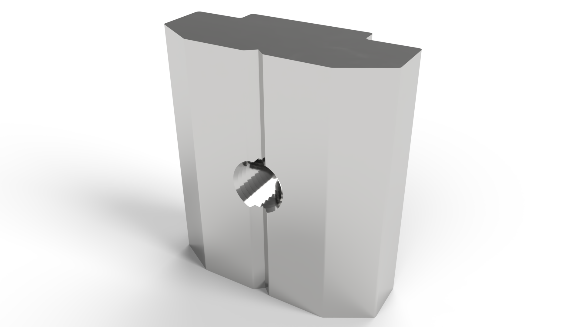 Tuerca rectangular en T M4, canal 10 mm
