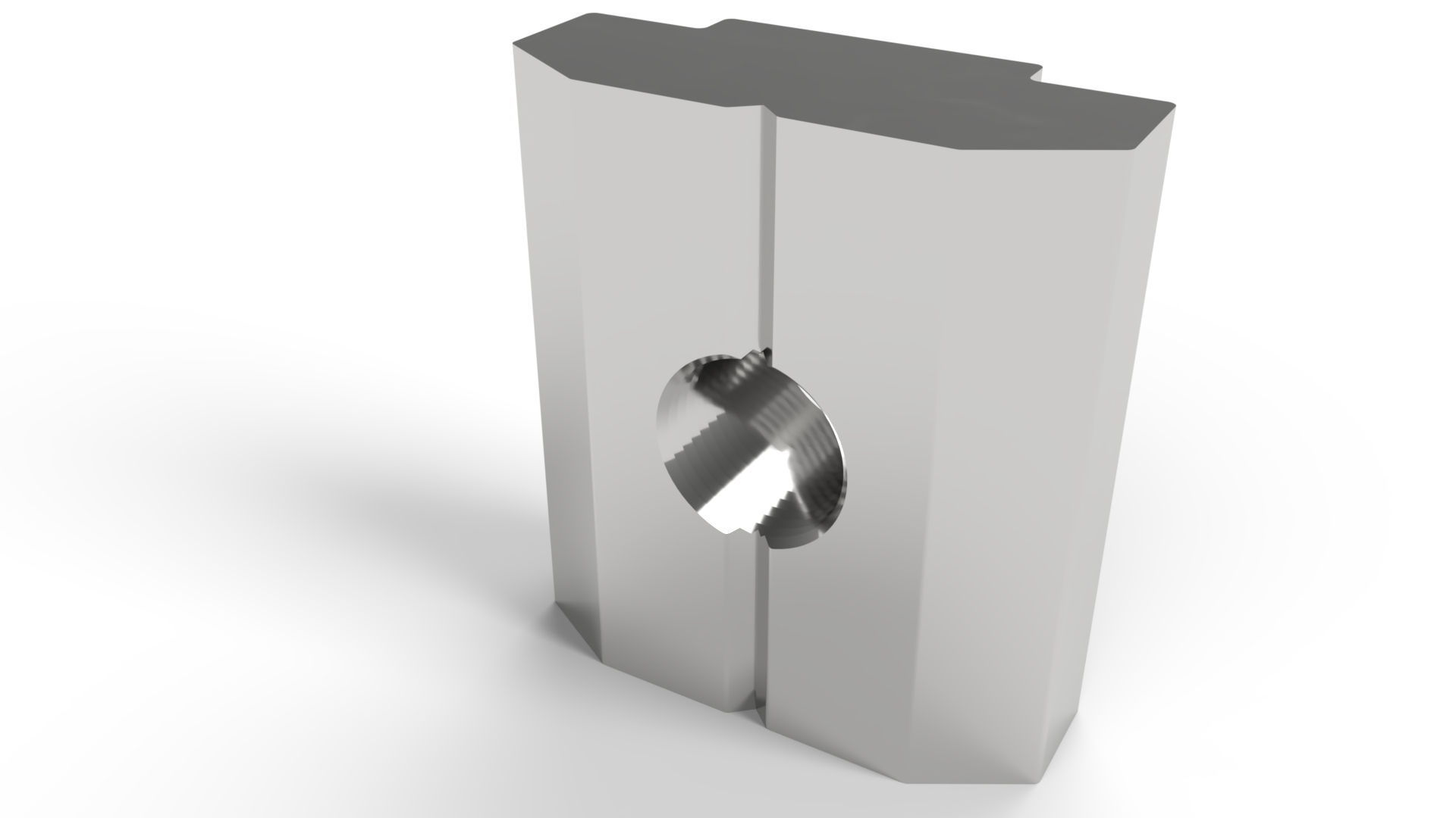 Tuerca rectangular en T M6, canal 10 mm