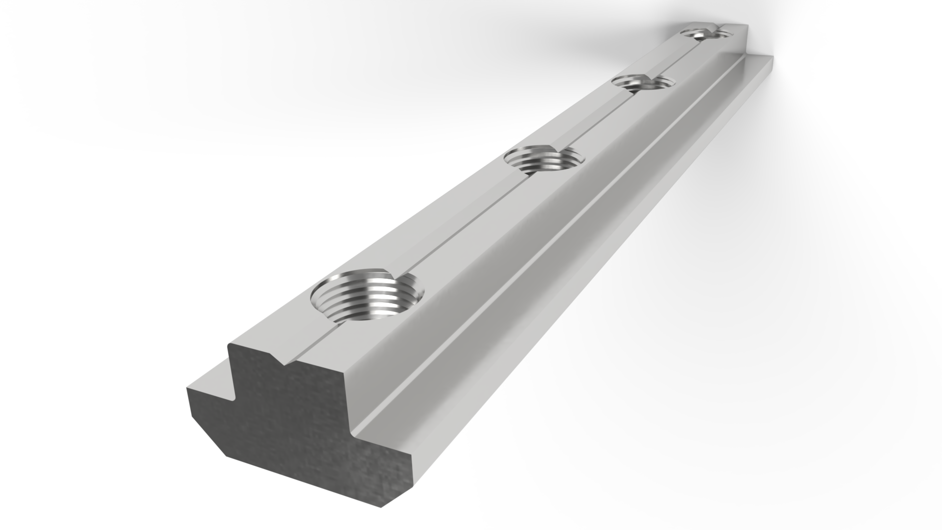 Regleta de unión perfiles M8, canal 10 acero zinc.