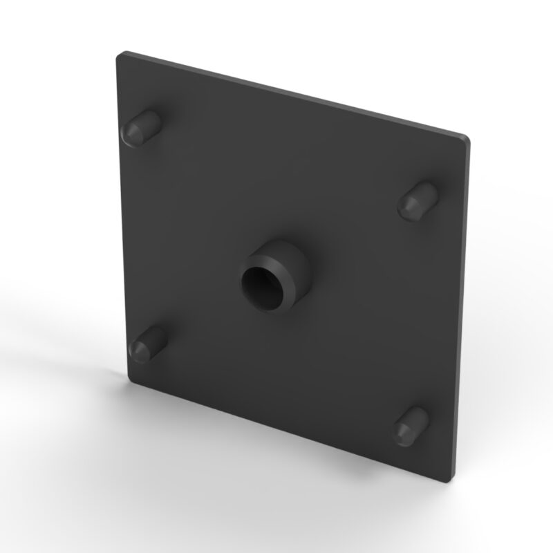 Tapa poliamida negra 90 x 90