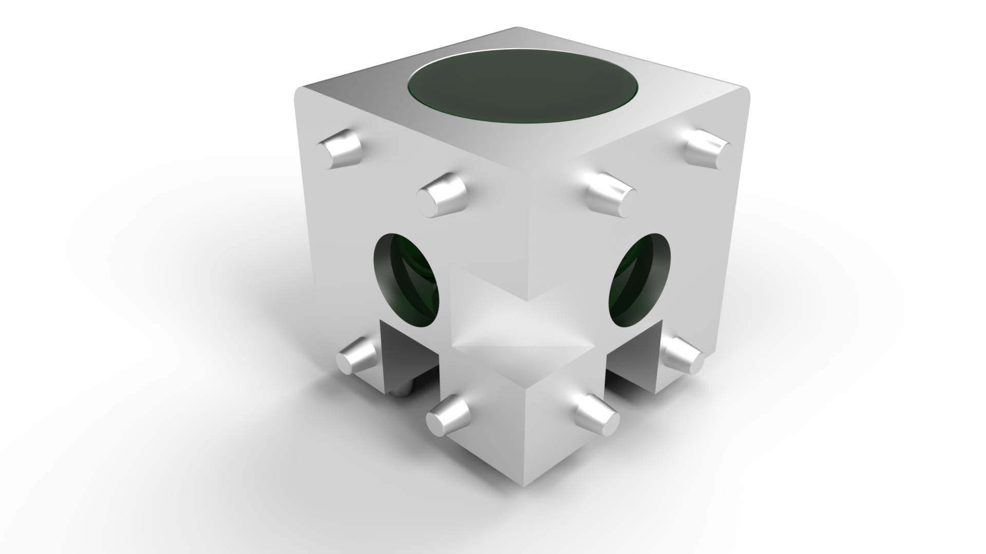 Unión cubo 3 salidas perfil 30