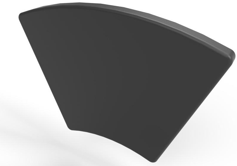 Tapa poliamida negra 45 x 45 45º
