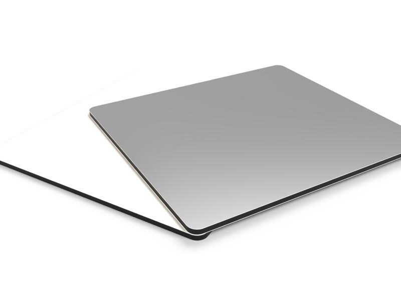 Panel composite aluminio 3 mm blanco/plata