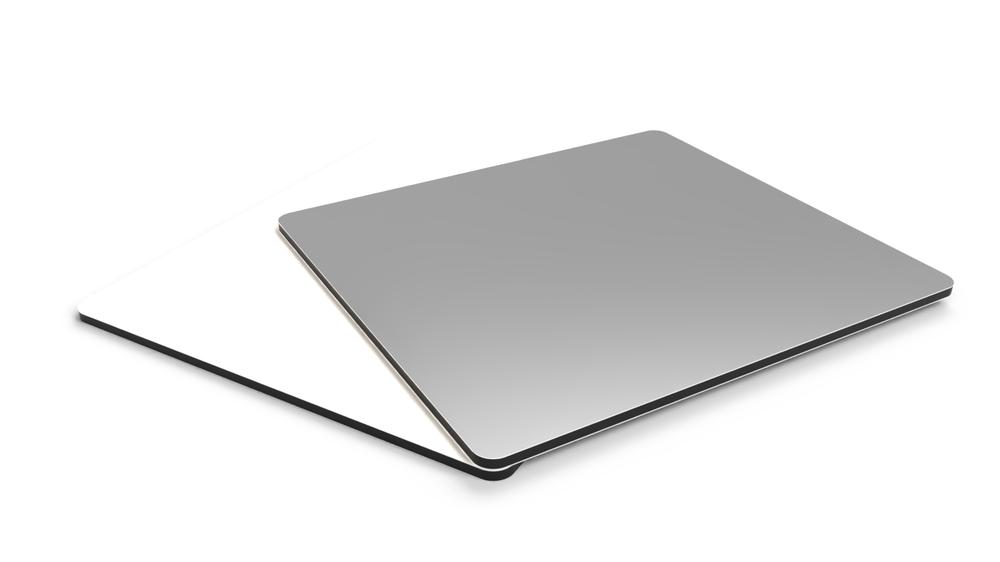 Panel composite aluminio 3 mm blanco/plata