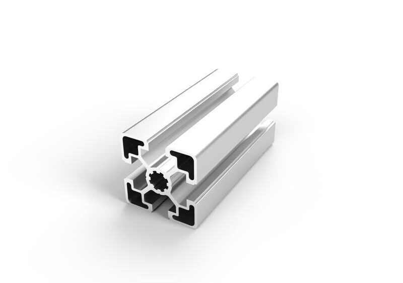 Perfil ligero 45 x 45 aluminio anodizado natural
