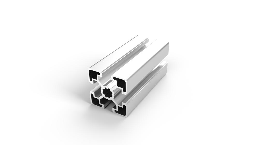 Perfil ligero 45 x 45 aluminio anodizado natural
