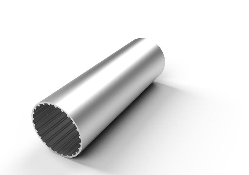 Tubo aluminio Ø50 anodizado natural para rodillos