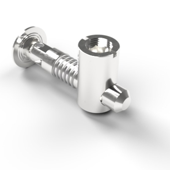 Conector articulado ranura 10 mm, 45° a 135°