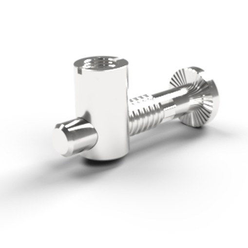 Conector cabeza redonda ranura 10 mm