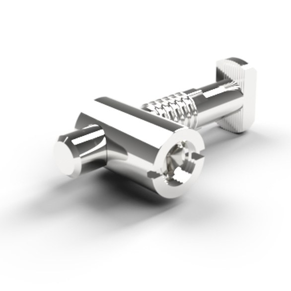 Conector de perfiles perpendicular ranura 10 mm