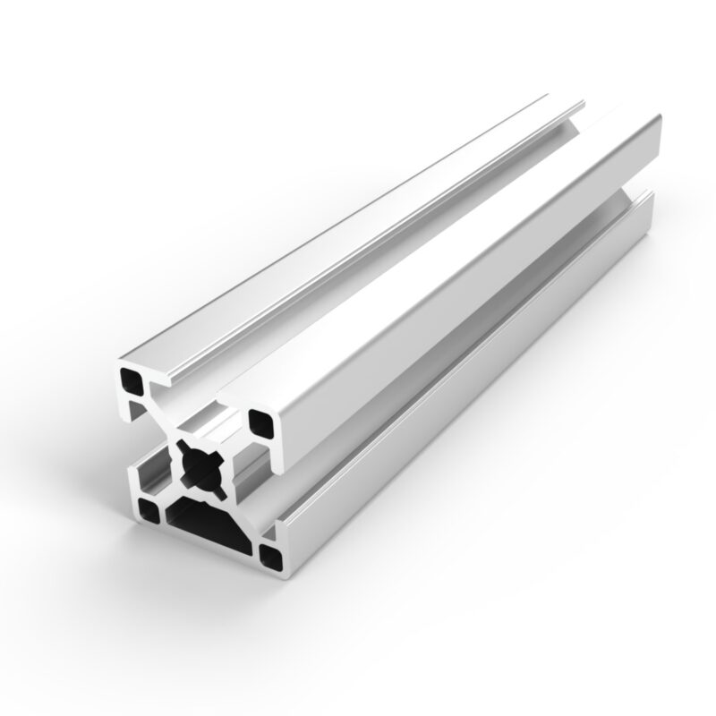 Perfil aluminio 30x30 3S ranura 8 anodizado