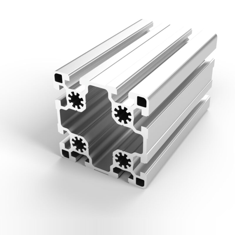 Perfil aluminio 90x90 ligero ranura 10 mm