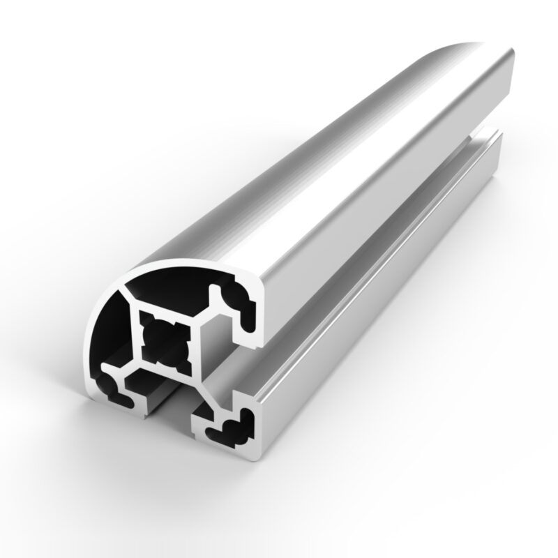 Perfil MC-40 aluminio anodizado, ranura 10 mm