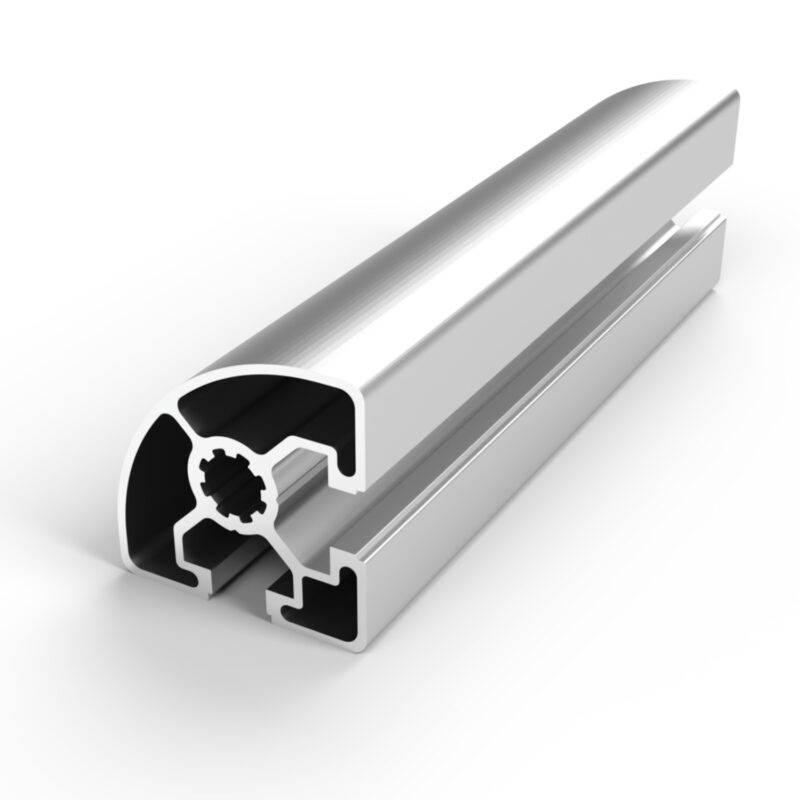 Perfil MC-45 aluminio anodizado, ranura 10 mm